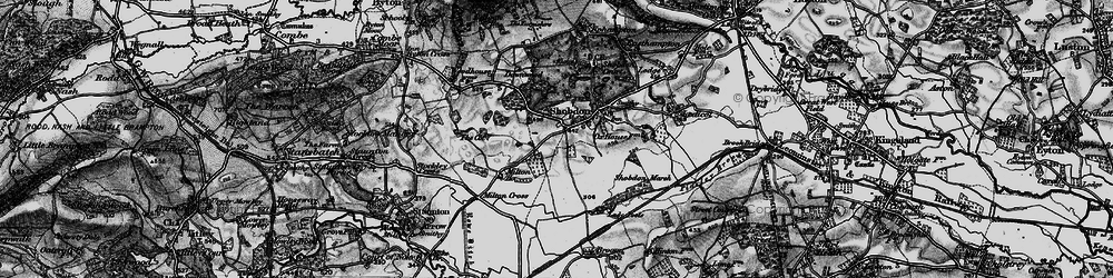 Old map of Shobdon in 1899