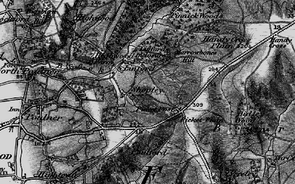 Old map of Shobley in 1895