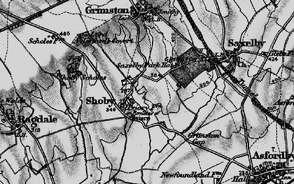 Old map of Shoby in 1899