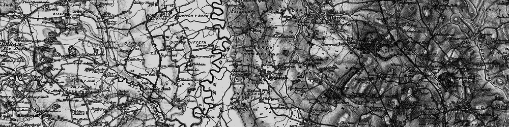 Old map of Shocklach in 1897