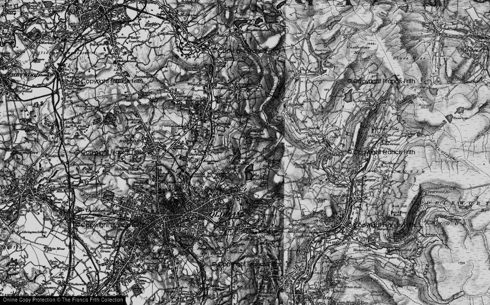 Old Map of Sholver, 1896 in 1896