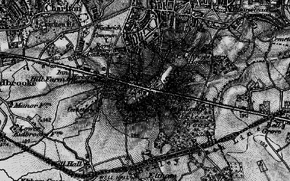 Old map of Shooters Hill in 1896