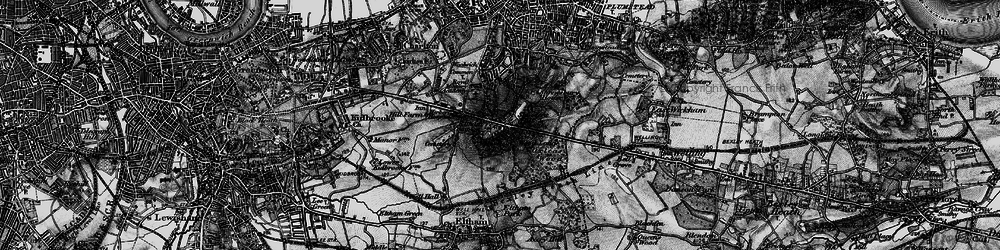 Old map of Shooters Hill in 1896