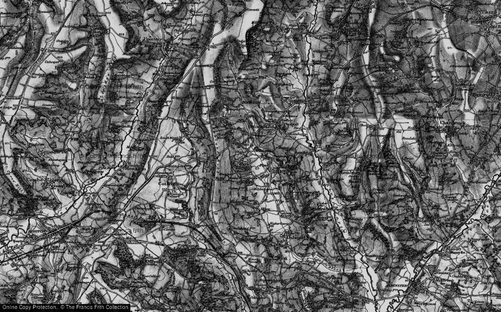 Old Map of Shore Bottom, 1898 in 1898