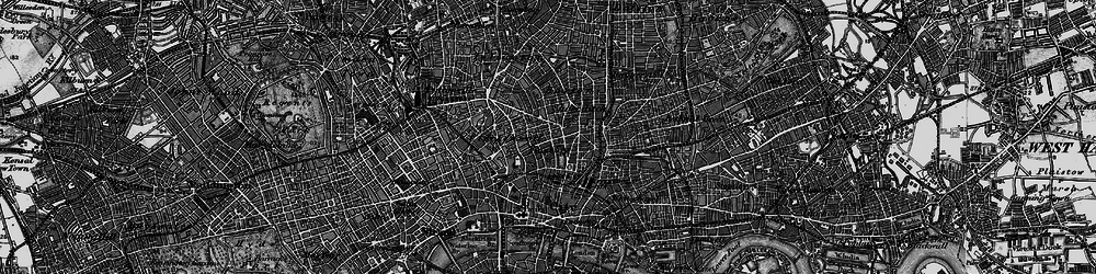 Old map of Shoreditch in 1896