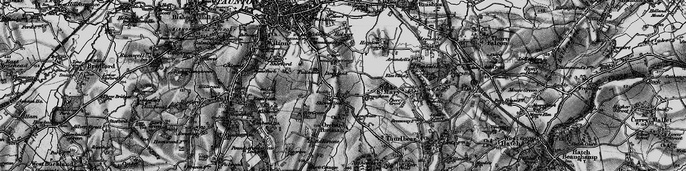 Old map of Shoreditch in 1898
