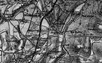 Old map of Shortacombe in 1898