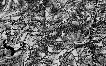 Old map of Buckham Hill in 1895