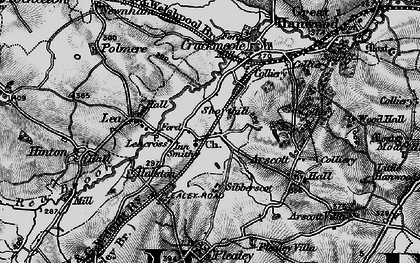 Old map of Lea Cross in 1899