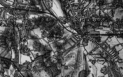 Old map of Shortlands in 1895