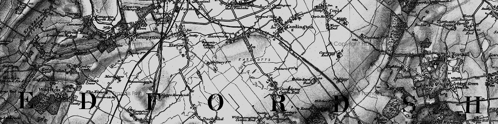 Old map of Shortstown in 1896