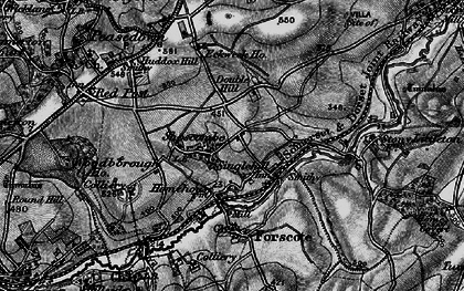 Old map of Shoscombe in 1898