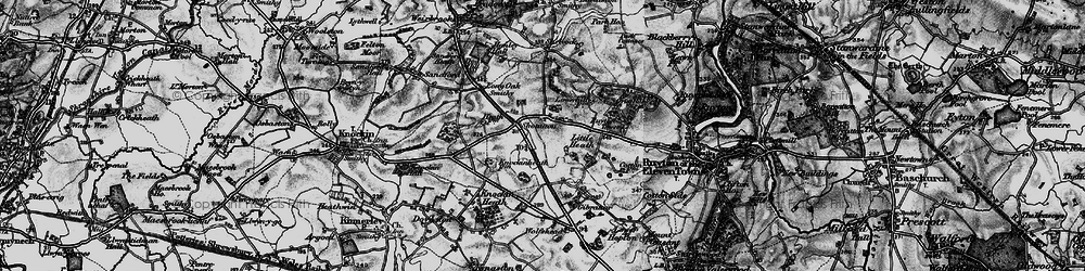 Old map of Shotatton in 1899