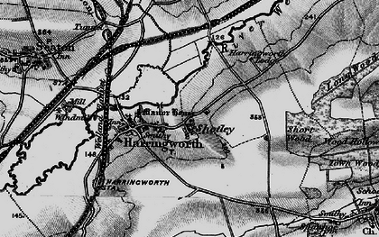 Old map of Shotley in 1898
