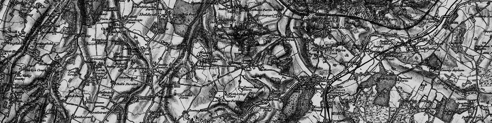 Old map of Shottenden in 1895