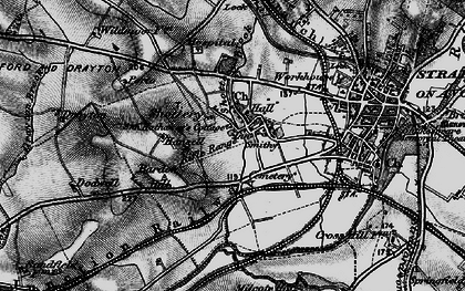 Old map of Anne Hathaway's Cottage in 1898