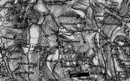Old map of Shottle in 1895