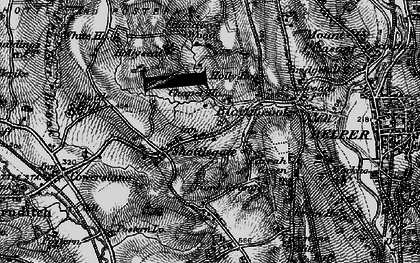 Old map of Shottlegate in 1895