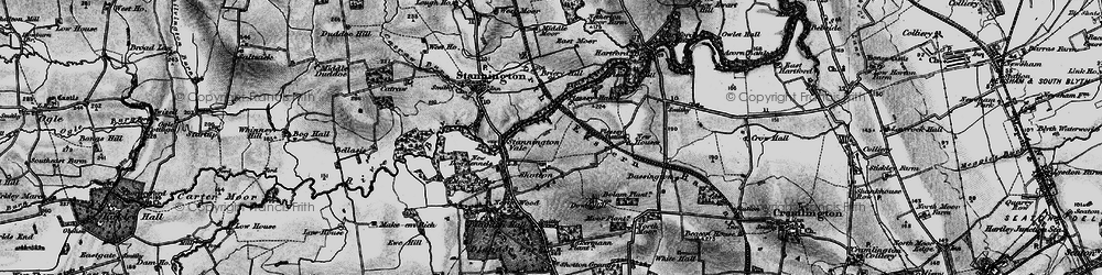 Old map of Shotton in 1897