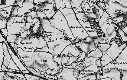 Old map of Shotton in 1898