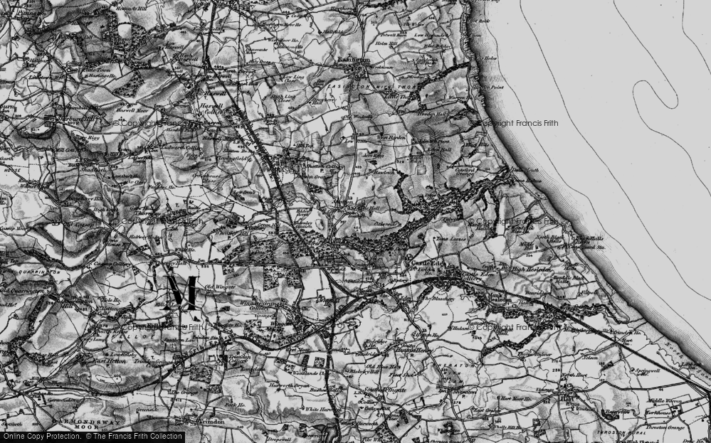 Old Map of Shotton, 1898 in 1898
