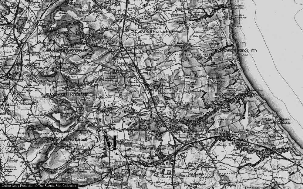 Old Map of Shotton Colliery, 1898 in 1898