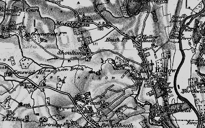 Old map of Shoulton in 1898