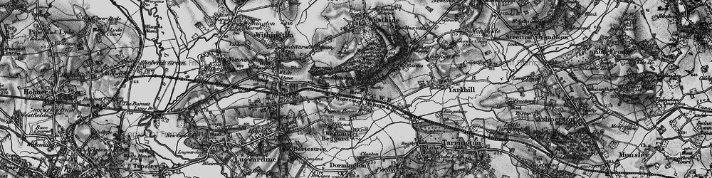 Old map of Shucknall in 1898