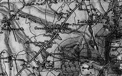 Old map of Shurdington in 1896