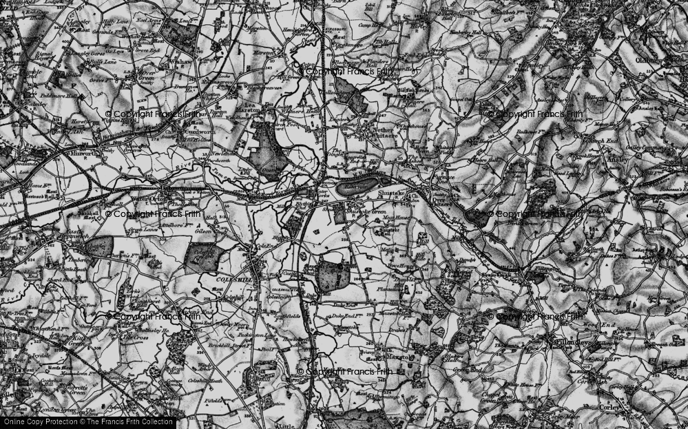 Old Map of Historic Map covering Maxstoke Castle in 1899