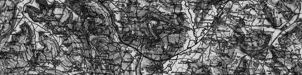 Old map of Shute in 1898