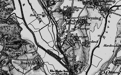 Old map of Shuthonger in 1898
