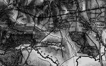 Old map of Shutlanger in 1896
