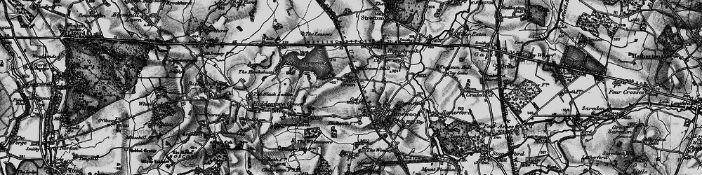 Old map of Shutt Green in 1897