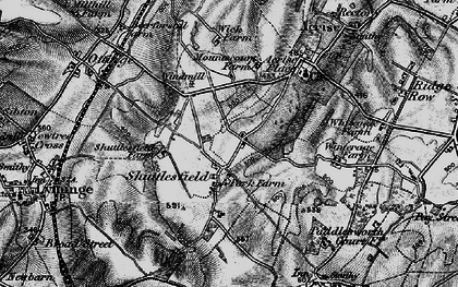 Old map of Shuttlesfield in 1895