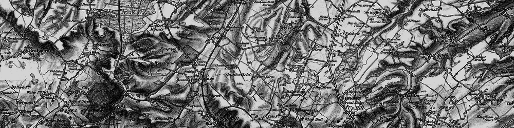 Old map of Shuttlesfield in 1895