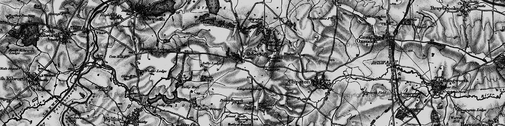 Old map of Sulby Covert in 1898