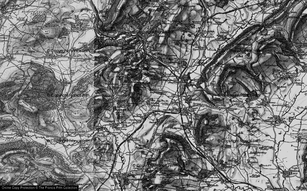 Old Map of Sibdon Carwood, 1899 in 1899