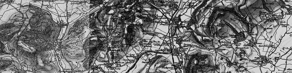 Old map of Sibdon Carwood in 1899