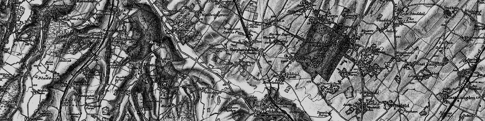 Old map of Sibertswold in 1895