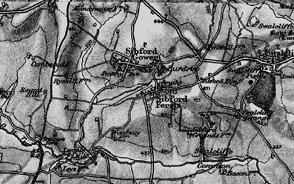 Old map of Sibford Gower in 1896