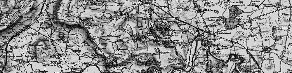 Old map of Sicklinghall in 1898