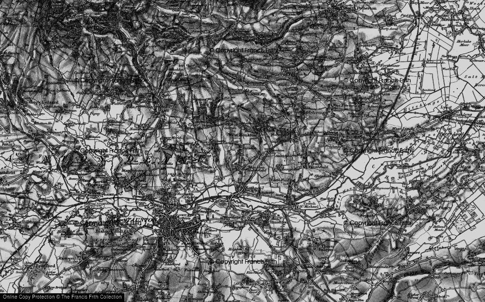 Old Map of Sidbrook, 1898 in 1898