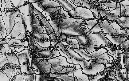 Old map of Sidbury in 1899