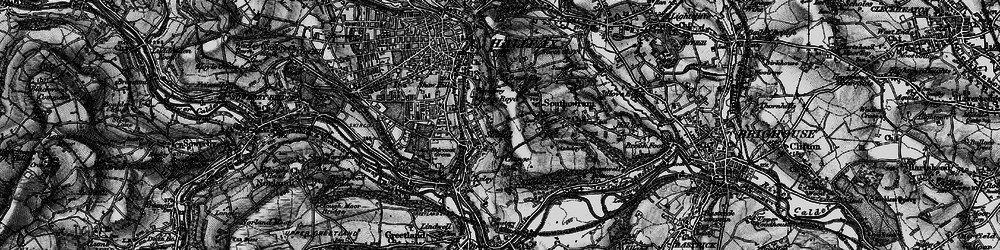 Old map of Siddal in 1896