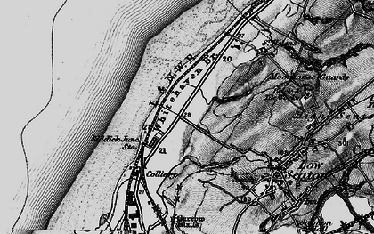 Old map of Burrow Walls (Roman Fort) in 1897