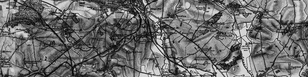 Old map of Siddington in 1896