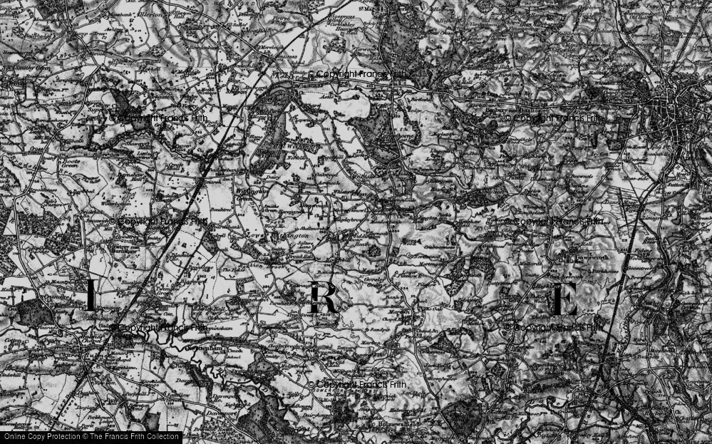 Old Map of Siddington Heath, 1896 in 1896
