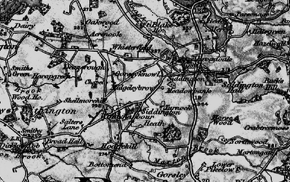 Old map of Siddington Heath in 1896
