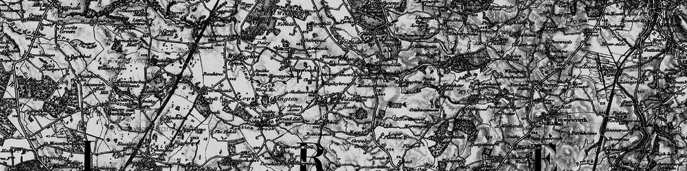 Old map of Siddington Heath in 1896